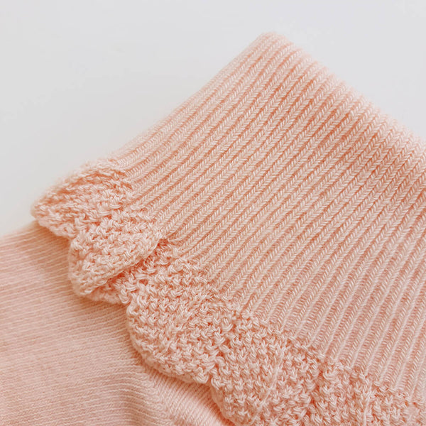 Poppie Cotton Socks - Baby Pink - Gertrude and the King