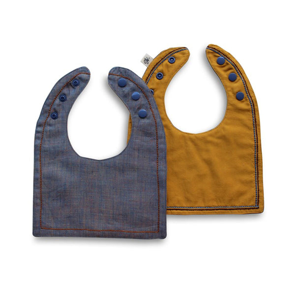Abraham Reversible Luxe bib - Gertrude and the King