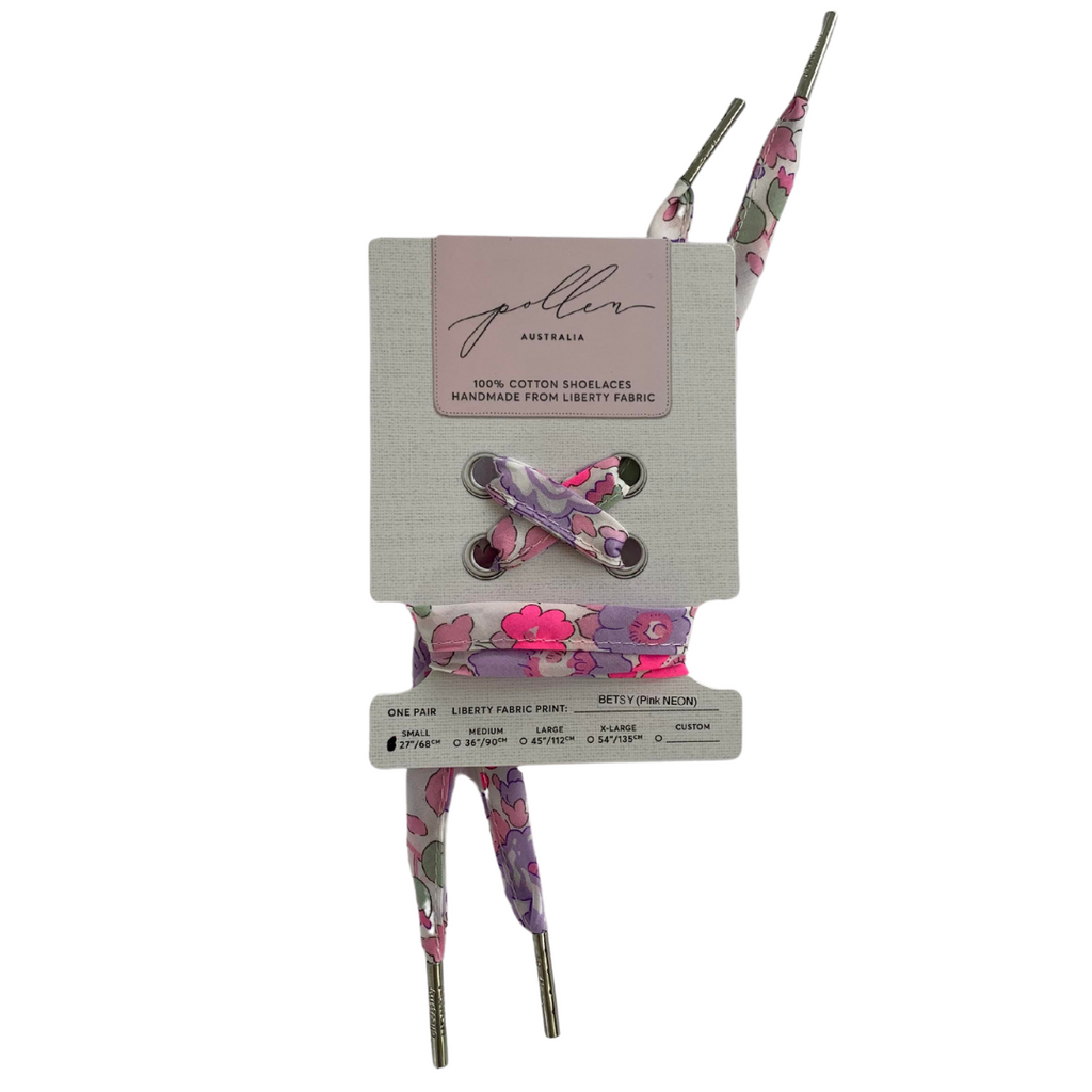 Liberty Laces Betsy Pink Neon - Gertrude and the King