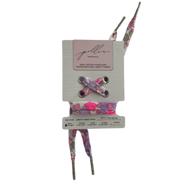 Liberty Laces Betsy Pink Neon - Gertrude and the King