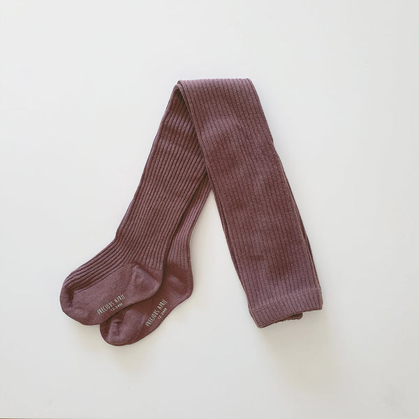 Callie Cotton Tights - Plum - Gertrude and the King