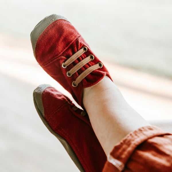 Cranberry Soft Sole Sneakers - Gertrude and the King