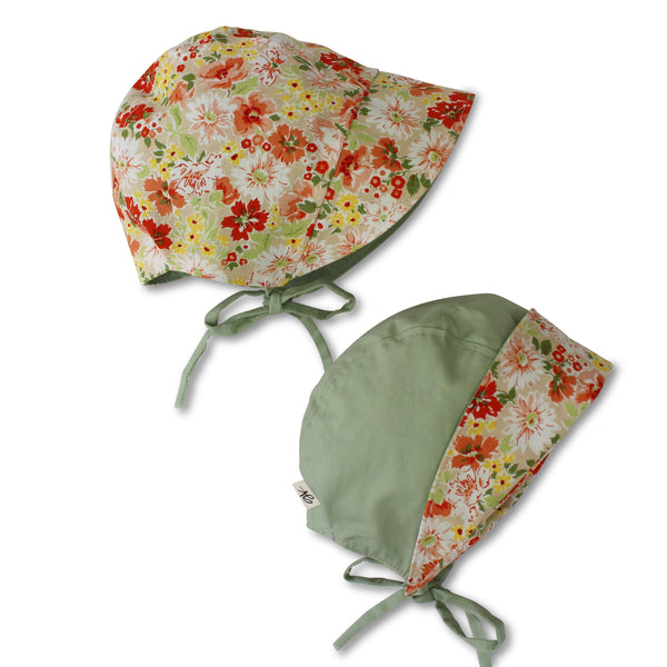 Peaches reversible bonnet - Gertrude and the King