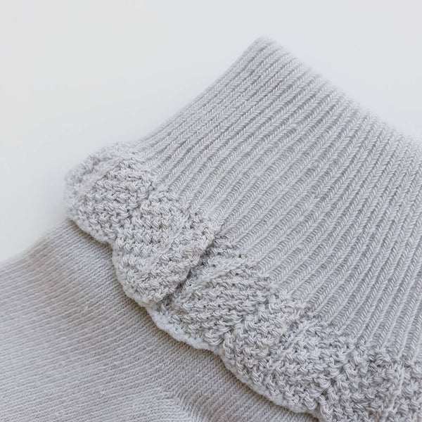 Poppie Cotton Socks - Soft Grey - Gertrude and the King