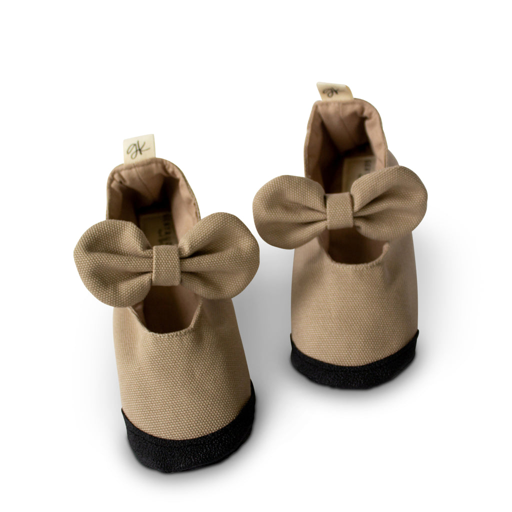 Taupe Soft Sole Mary Janes - Sizes 8 and 9 - Gertrude and the King